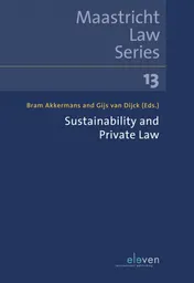 Omslag van Sustainability and Private Law