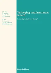 Omslag van Verhoging strafmaximum moord