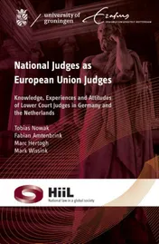 Omslag van National judges as European union judges