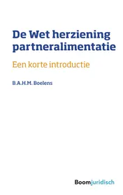 Omslag van De Wet Herziening Partneralimentatie