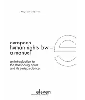 Omslag van European human rights law a manual