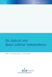 Omslag van On judicial and quasi-judicial independence