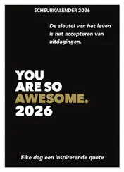 Omslag van Scheurkalender 2026 You are so awesome.