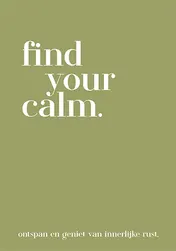 Omslag van find your calm.