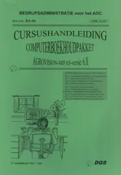 Omslag van Cursushandleiding computerboekhoudpakket Mifas (ag en hd)