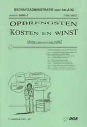 Omslag van Opbrengsten, kosten en winst (hd)