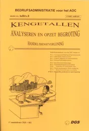 Omslag van Kengetallen, analyseren en opzet begroting (hd)