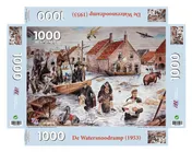 Omslag van Puzzel De Watersnoodramp (1953) blauw
