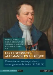 Omslag van Les professeurs allemands en Belgique