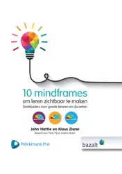 Omslag van 10 mindframes om leren zichtbaar te maken