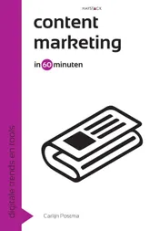 Omslag van Contentmarketing in 60 minuten