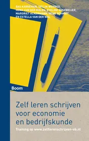 Omslag van Zelf leren schrijven voor economie en bedrijfskunde