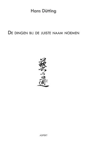Omslag van De dingen bij de juiste naam noemen