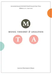 Omslag van Music Theory and Analysis Volume 12 Issue 1, 2025 (Journal Subscription)