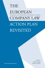 Omslag van The European company law action plan revisited