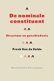 Omslag van De nominale constituent