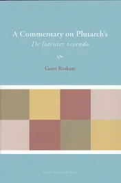 Omslag van A Commentary on Plutarch's De latenter vivendo