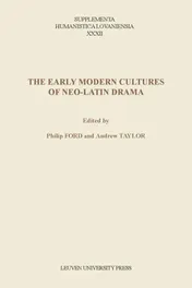 Omslag van The early modern cultures of Neo-Latin drama