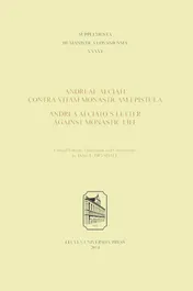 Omslag van Andreae Alciati Contra Vitam Monasticam Epistula - Andrea Alciato’s Letter Against Monastic Life