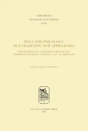 Omslag van Neo-latin philology: old tradition, new approaches