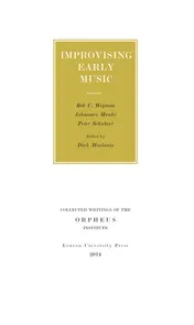 Omslag van Improvising early music