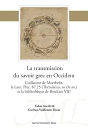 Omslag van La transmission du savoir grec en Occident