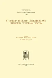Omslag van Studies in Latin Literature and Epigraphy in Italian Fascism