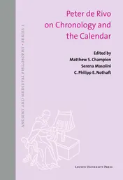 Omslag van Peter de Rivo on Chronology and the Calendar