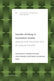 Omslag van Transfer Thinking in Translation Studies