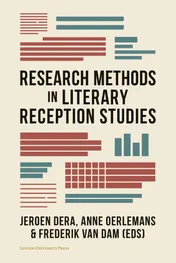 Omslag van Research Methods in Literary Reception Studies