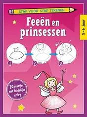 Omslag van Stap voor stap tekenen Feeen en Prinsessen (set van4)