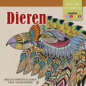 Omslag van Dieren, ansichtkaarten kleuren voor volwassenen