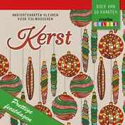 Omslag van Kerst, ansichtkaarten kleuren voor volwassenen