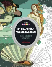 Omslag van 30 Prachtige meesterwerken om zelf te kleuren, voor volwassenen