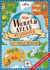 Omslag van Mijn wereld atlas kleurboek