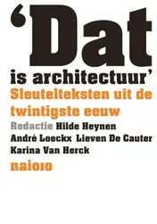 Omslag van Dat is architectuur