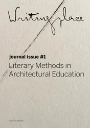 Omslag van Writingplace Journal for Architecture and Literature 1