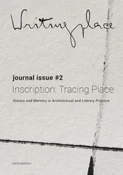 Omslag van Writingplace journal for Architecture and Literature 2