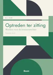 Omslag van Optreden ter zitting