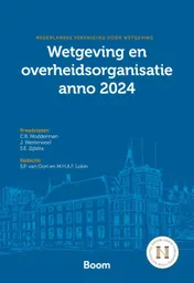 Omslag van Wetgeving en overheidsorganisatie anno 2024