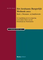Omslag van Het Arubaans Burgerlijk Wetboek 2021 Boek 1: Personen- en familierecht