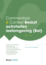 Omslag van Commentaar & Context Besluit activiteiten leefomgeving (Bal)