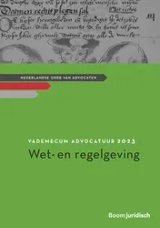 Omslag van Vademecum Advocatuur 2023