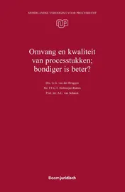 Omslag van Omvang en kwaliteit van processtukken; bondiger is beter?