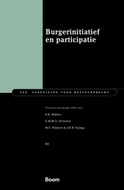 Omslag van Burgerinitiatief en participatie