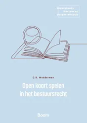 Omslag van Open kaart spelen in het bestuursrecht