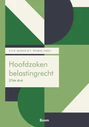 Omslag van Hoofdzaken belastingrecht