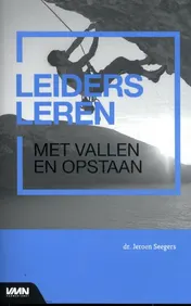 Omslag van Leiders leren, met vallen en opstaan