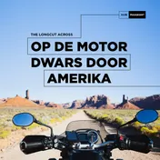 Omslag van Op de motor dwars door Amerika