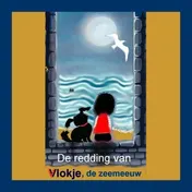 Omslag van De redding van Vlokje, de zeemeeuw